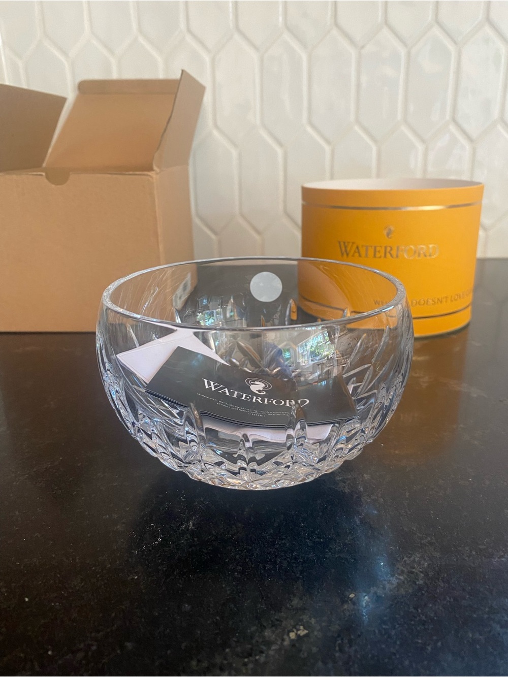 Waterford Lismore Clear Cut Crystal Candy Bowl